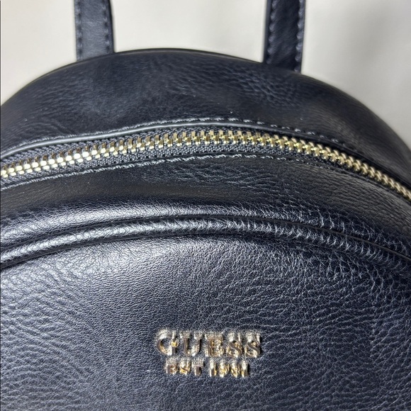 ?ON SALE! Guess Rylan Medium Black Faux-leather collegiate/travel Backpack. NWT main image 7
